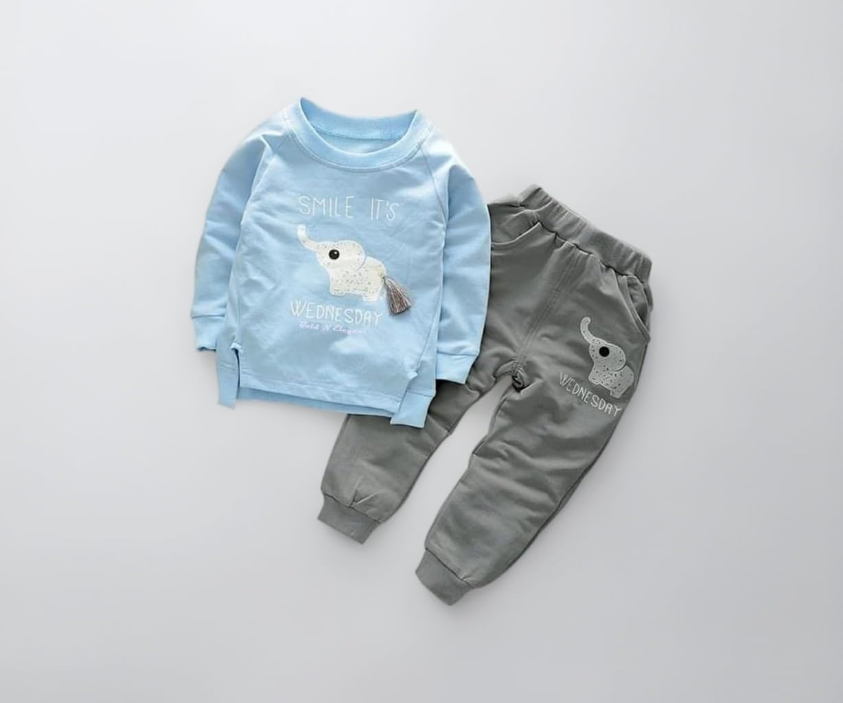 Be Bold Inside & Elegant Outside Baby's Cotton Tshirt Pant Set