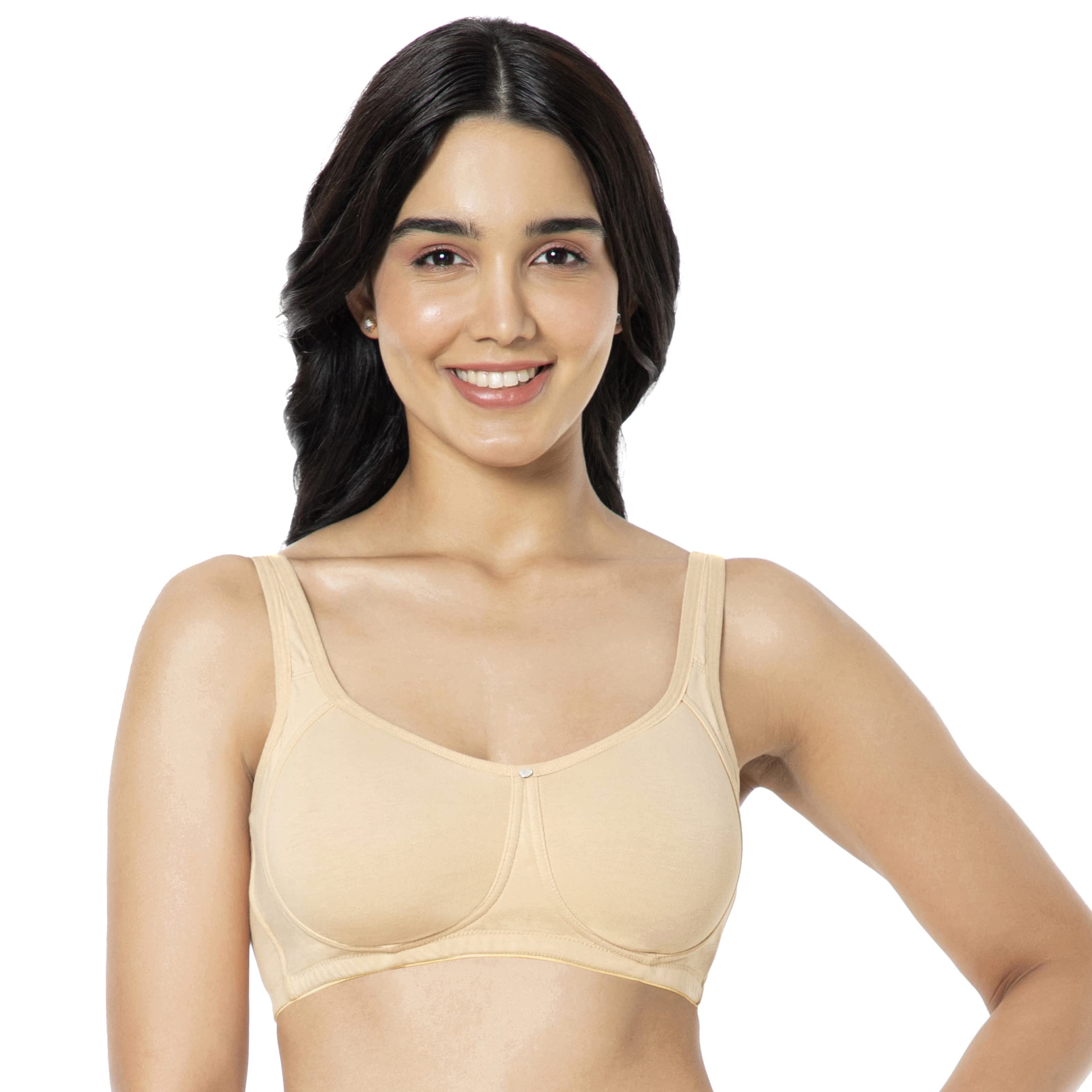 amante Solid Non Padded Non-Wired Full Coverage Support Bra-picture-15