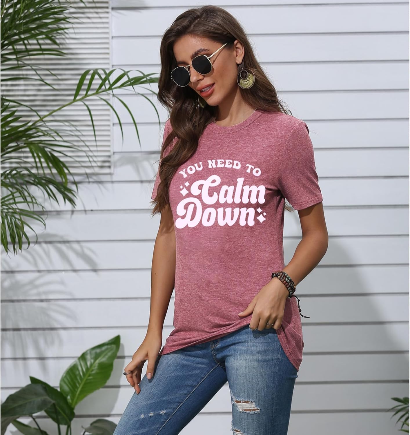 You Need to Calm Down T-Shirt Woman Country Concert Tops Music Lovers Tee LGBTQ Pride Gift Tops - Image 4