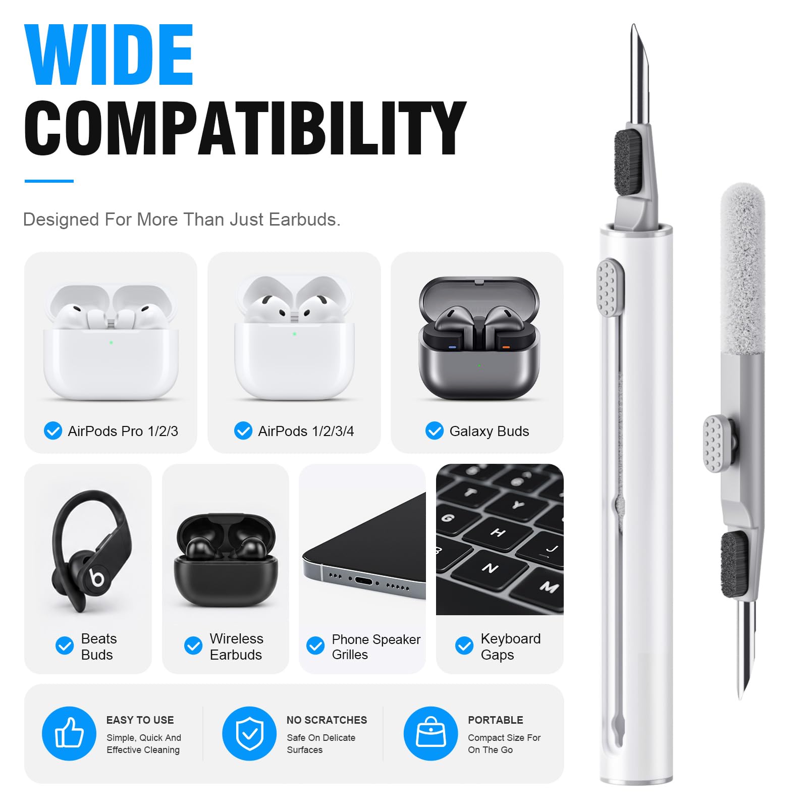 Amazon.com: Hyashee Cleaner Kit for AirPods Pro 3/2/1, 3-in-1