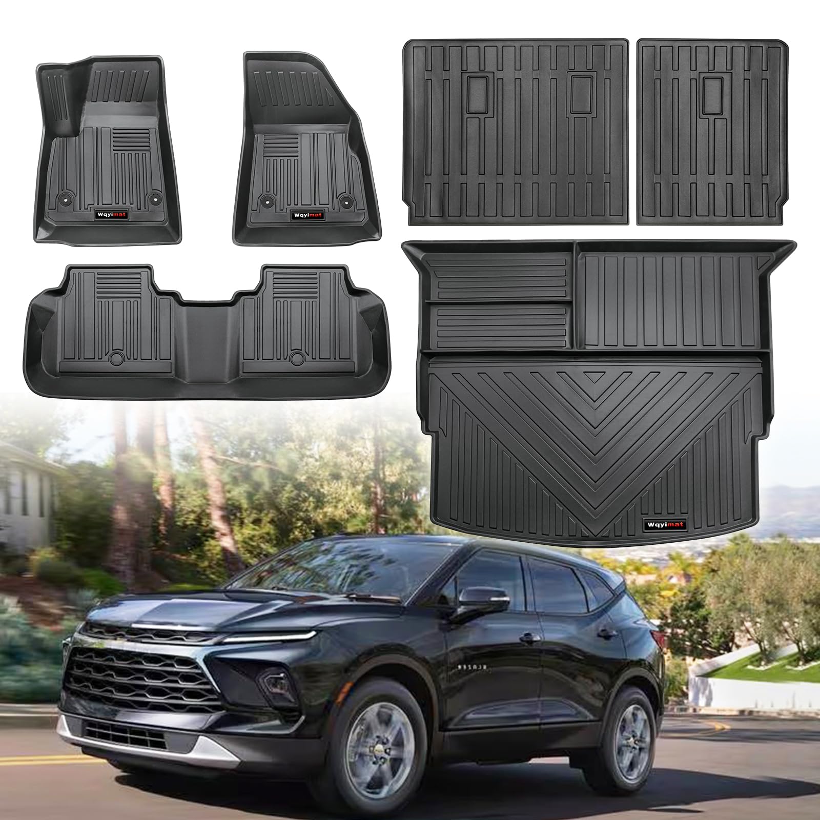 Wqyimat Custom for 20192024 2025 Chevy Blazer Floor Mats
