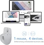 RAPOO MT760 Wireless Bluetooth Mouse - Bluetooth 5.0/2.4GHz Multi-Mode Connection Multi-Device Computer Mouse, M+ Cross Computer Technology, 11 Programmable Buttons, 90 Days Battery Life, Gray