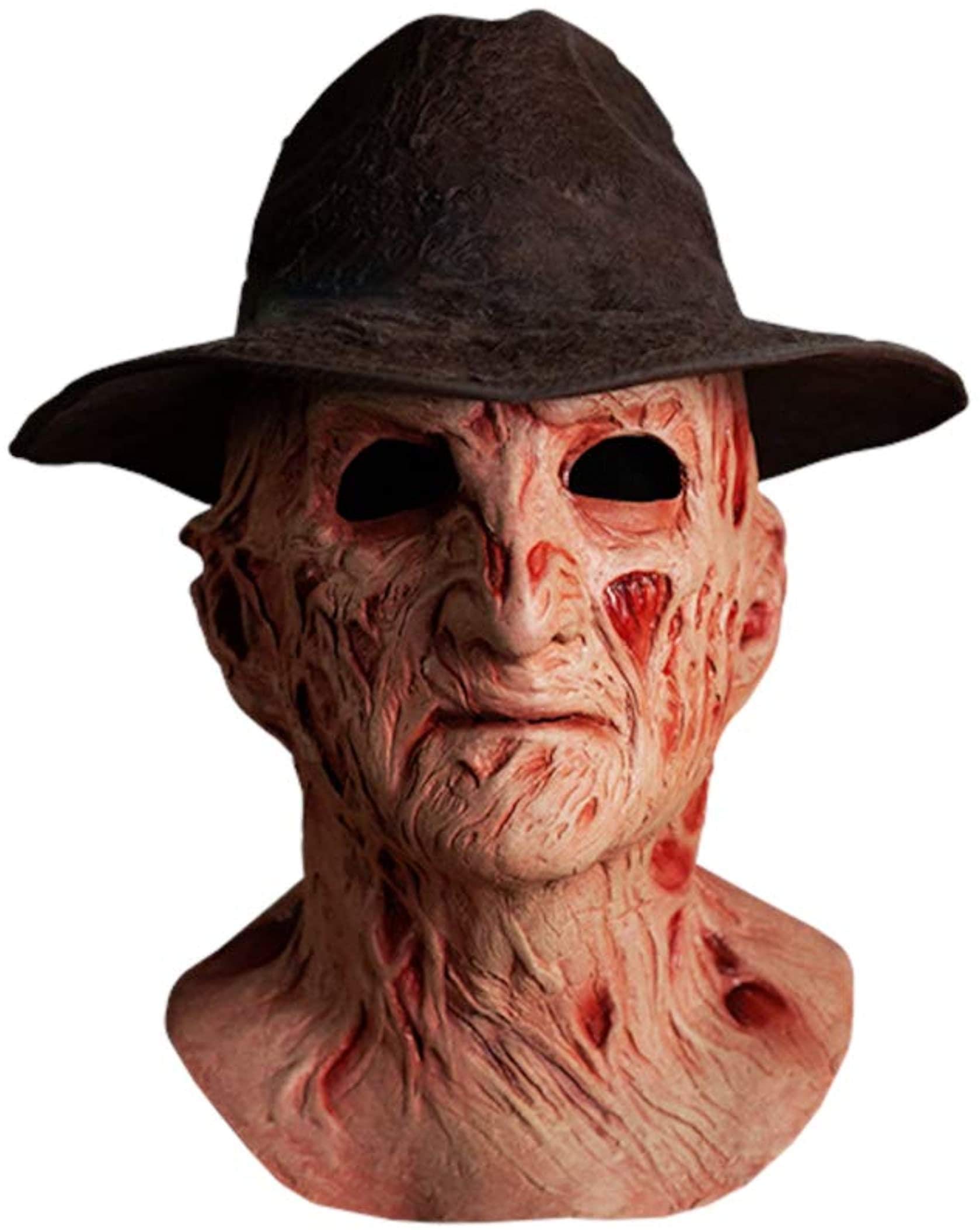 A Nightmare On Elm Street 4 Freddy Adult Latex Costume Mask w/Hat