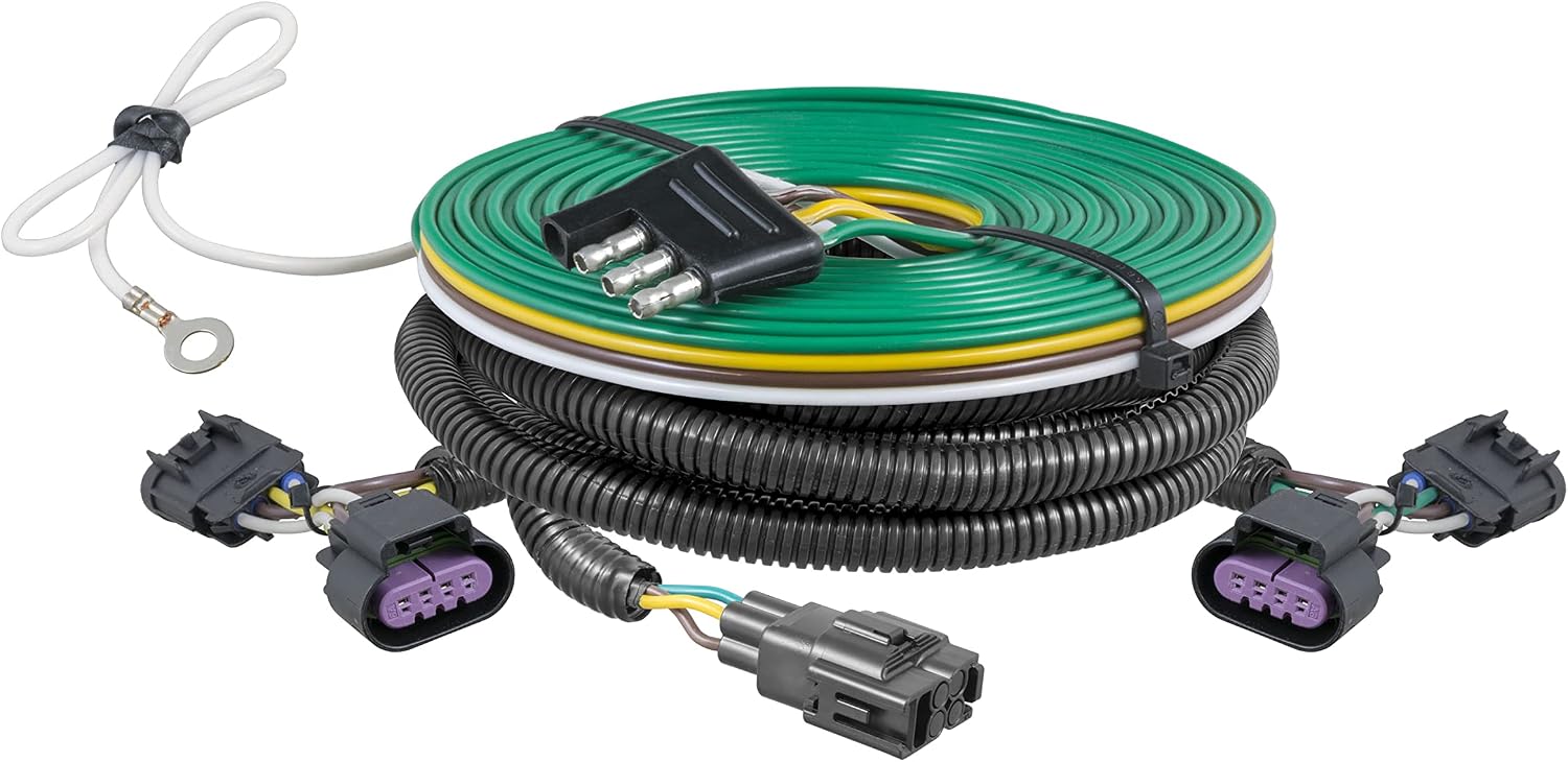 CURT 58931 Custom Towed-Vehicle RV Wiring Harness for Dinghy Towing, Fits Select Chevrolet Cobalt, Pontiac G5, Pursuit
