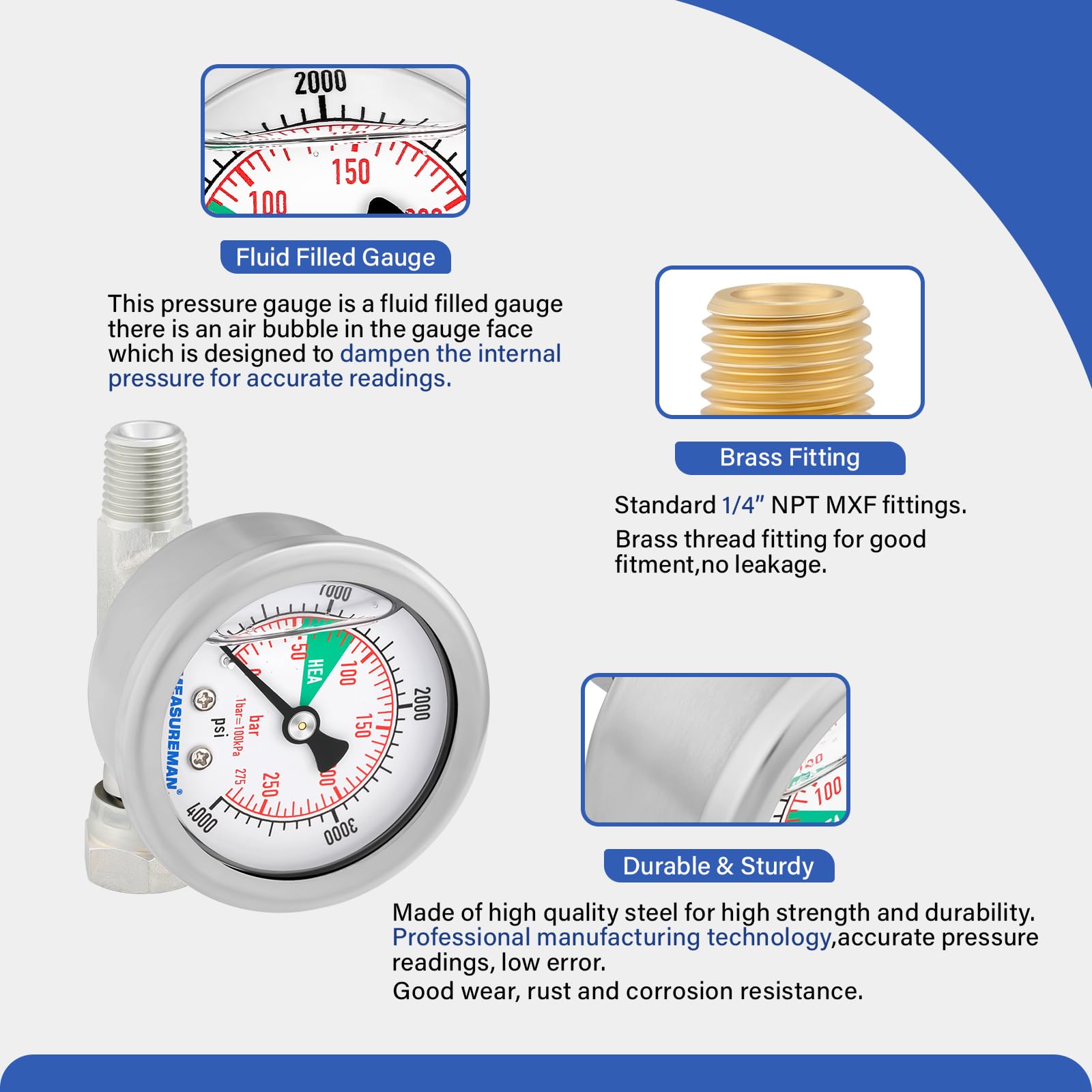 Pressure Gauge Assembly 730-397 for Titan Airless Paint Sprayer 440 540 640 740 Pressure Gauge Assembly 730-397 for Titan Airless Paint Sprayer 440 540 640 740