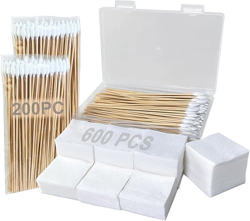 Guyuyii Suministros de limpieza para pistolas – Parches de limpieza de pistola sin pelusa de 2 pulgadas y hisopos de limpieza de pistola de bambú de