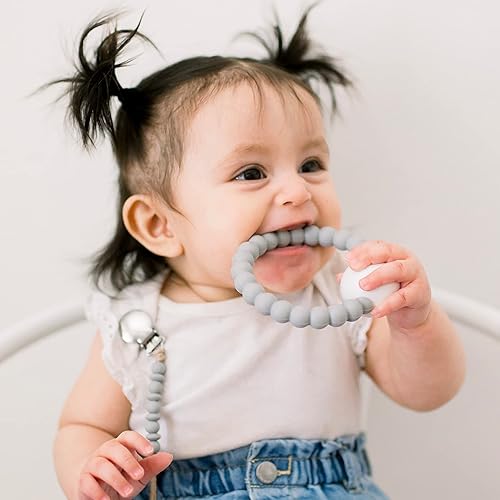 Miniatura 4 de Ryan and Rose Cutie - Sonajero mordedor (gris)