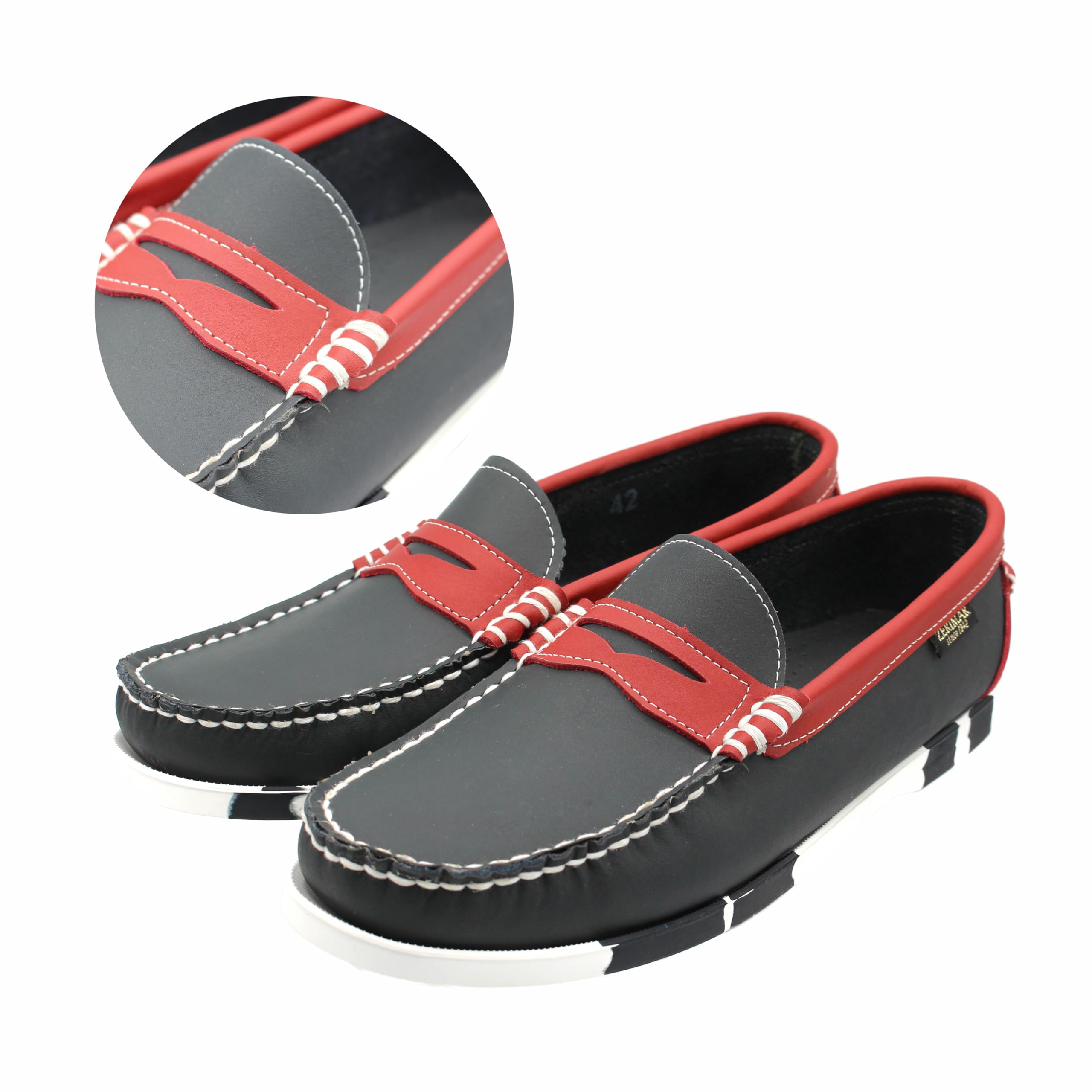 Zerimar Herren-Mokassin aus Echtem Leder, Eleganter und Leichter Freizeitschuh für den Täglichen oder Formellen Gebrauch, Moderner und Bequemer Schuh