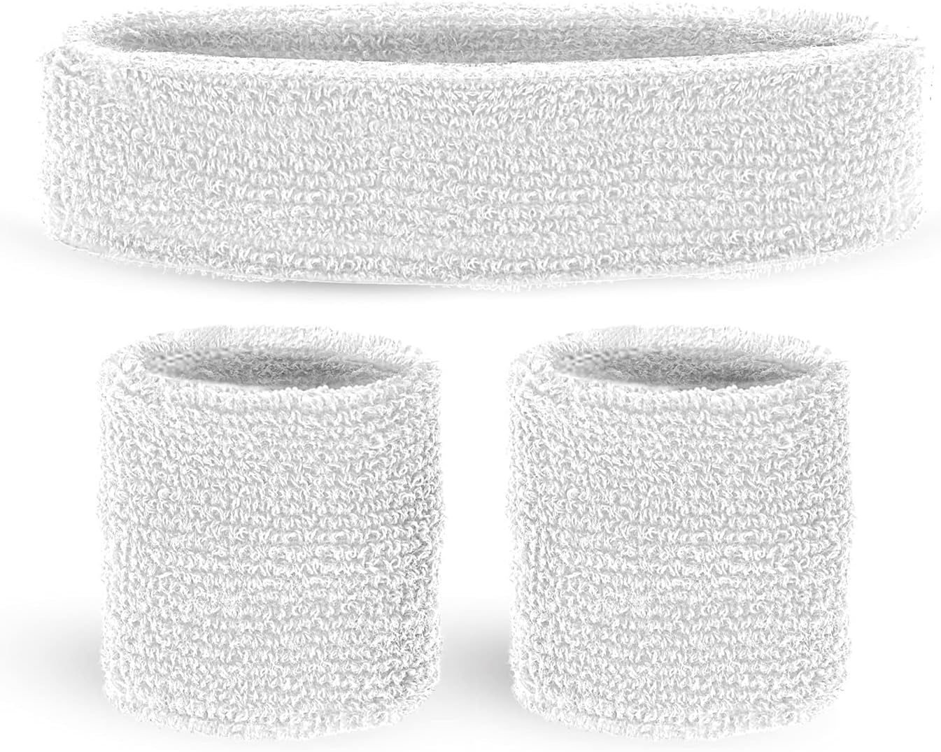 WIDMANNW WIDMANN MILANO Party Fashion - Sweatbands Set of 3 Headband and 2 Wristbands Sports Accessories 80s Tracksuit Carnival