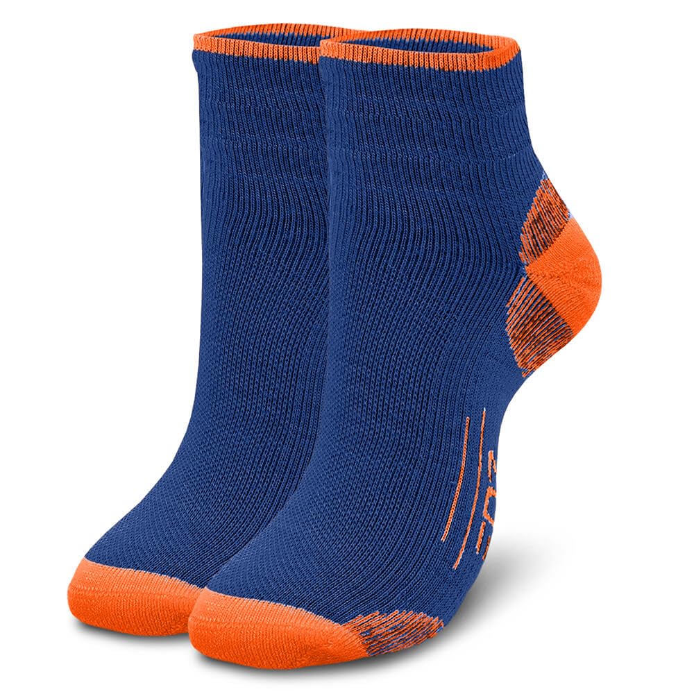 EDZ Merino Running Socks - Blue/Orange, UK6-8