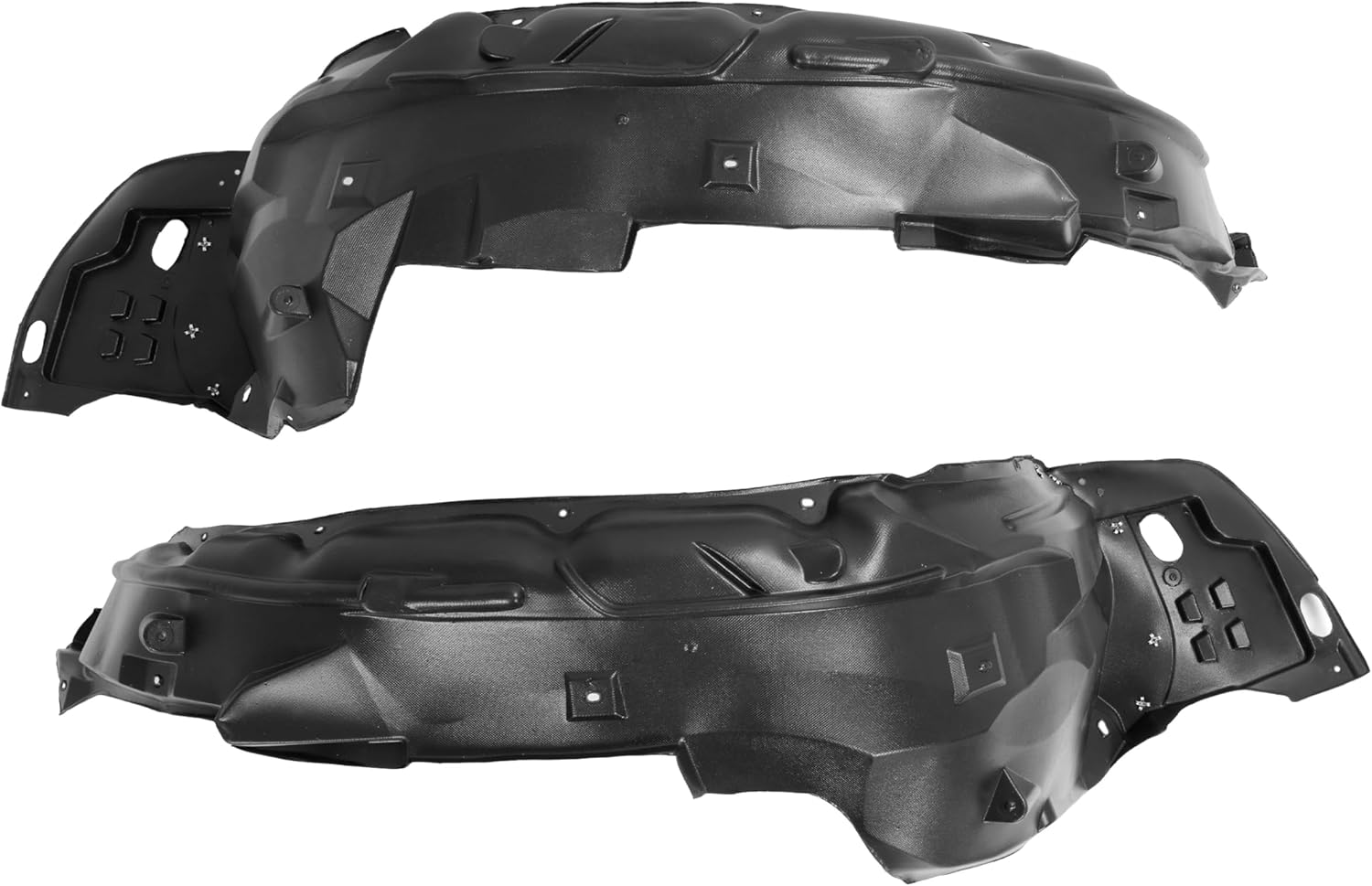 ALMULOO Front Pair Fender Inner Liner Panel Compatible with 2012-2015 Honda Civic 2/4 Door Coupe Sedan Replace for HO1248142 HO1248166 HO1248167 HO1249142 Canada or America Model Driver Passenger