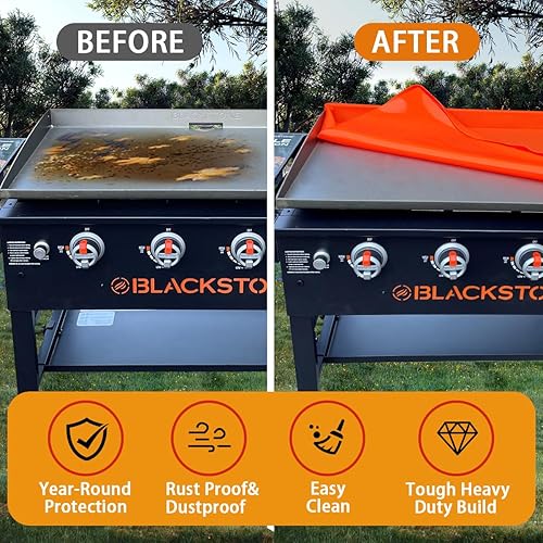 Miniatura 4 de Alfombrilla de silicona para Blackstone, cubierta superior magnética de 36 pulgadas para Blackstone, cubierta superior plana, protege tu plancha de