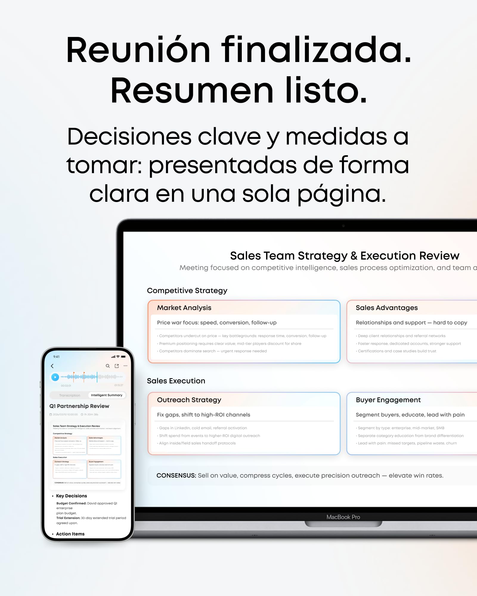 Soundcore Work AI Grabadora de Voz con Transcripción, 64 GB | Dispositivo para Tomar Notas, Resumen en App, 300 min/mes, Certificación MFi y más de 150 Idiomas