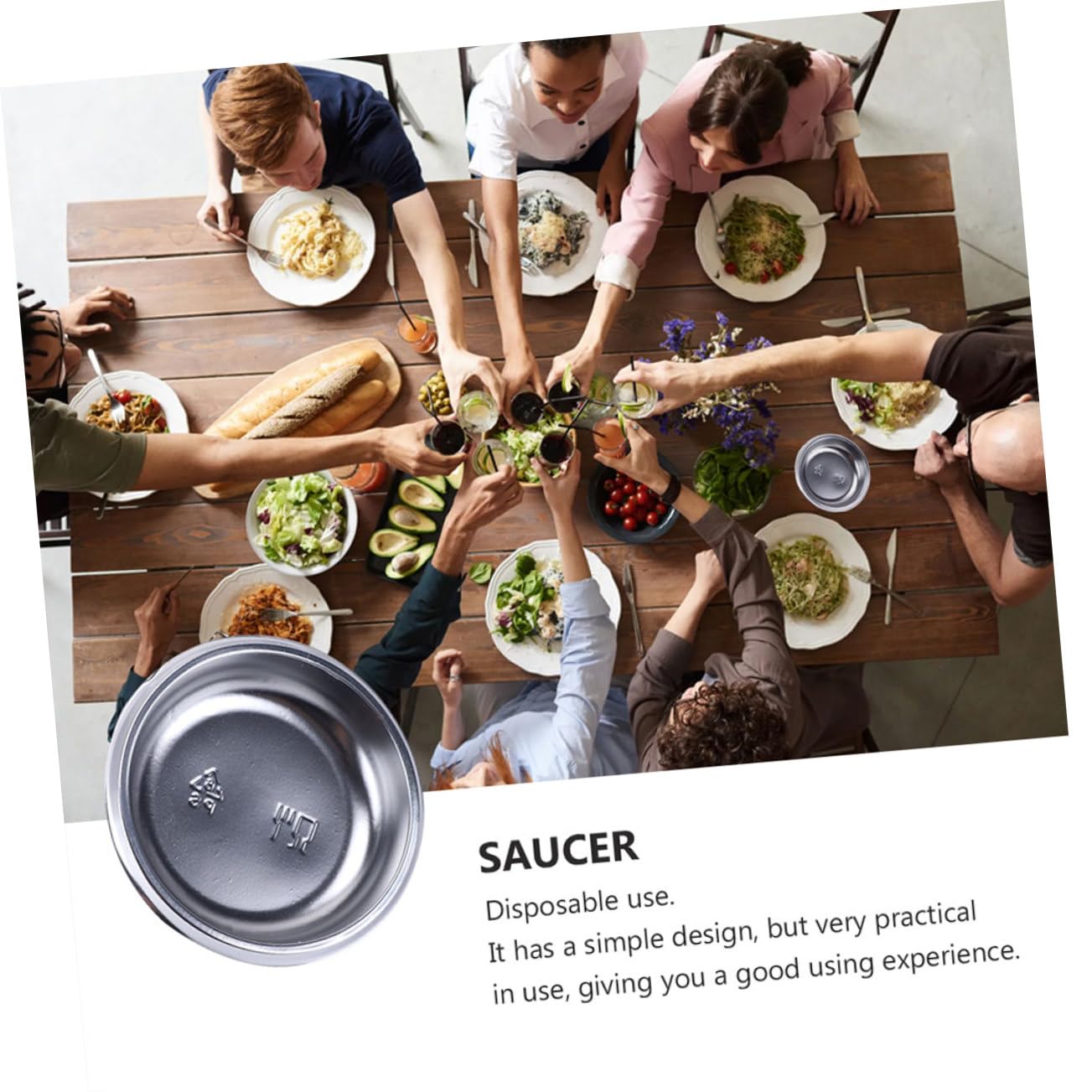 Cabilock 150pcs Round Sauce Dishes Plastic Condiment Plates for Barbecue Simple Sauce Bowl Non-slip Bottom Smooth Surface Stylish Seasoning Dish