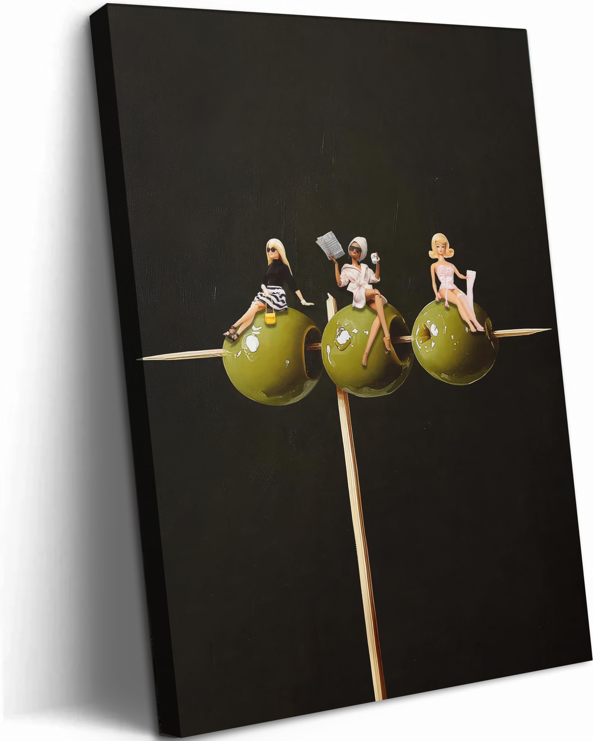 Amazon.com: Cgglye Dirty Martini Olive Canvas Wall Art, Trendy Bar