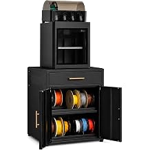 3D Printer Stand Cabinet with Filament Storage,3D Printer Table Sturdy Desk