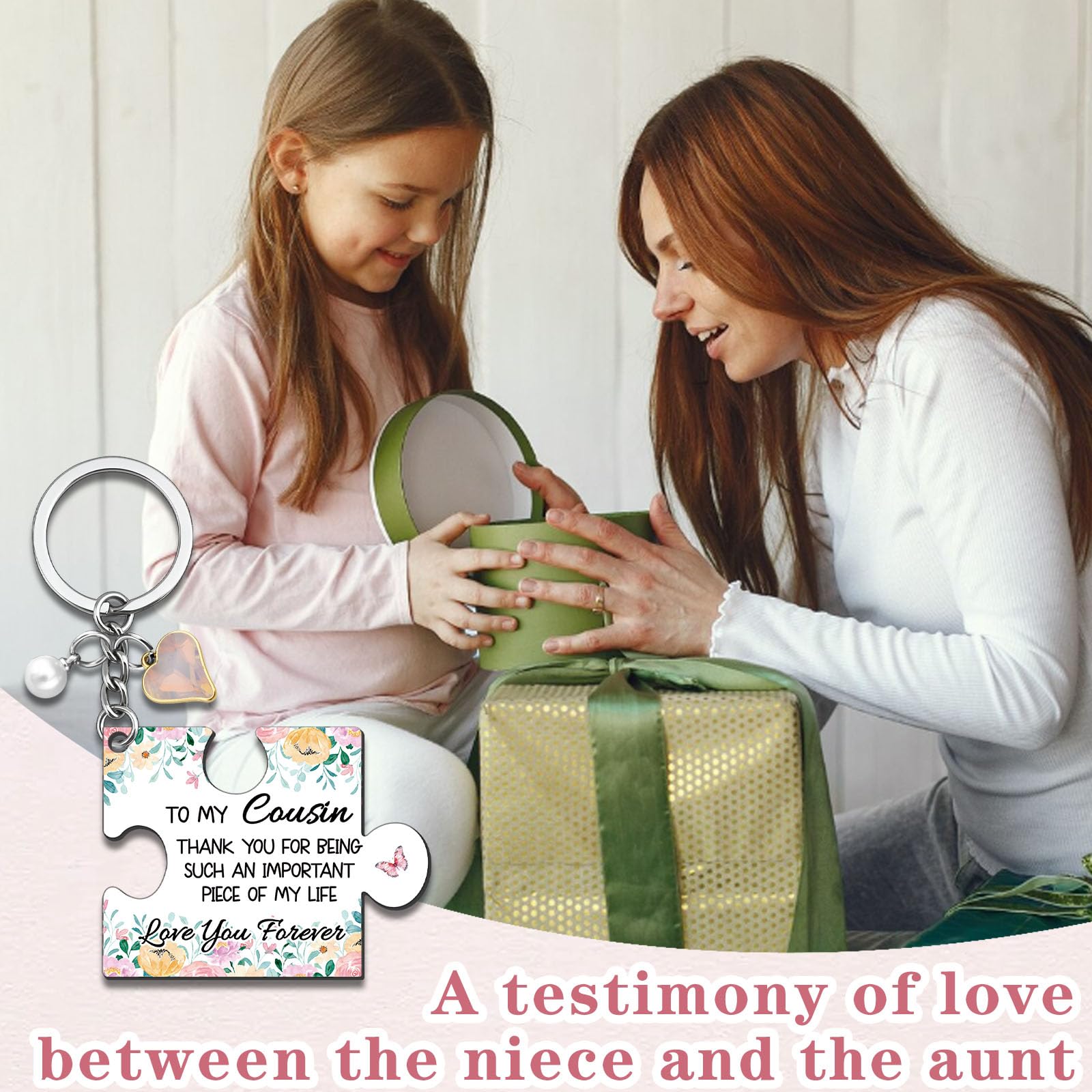 Cousin Gifts For Women Keychain Best Cousin Sister Ever Gifts For Cousins Female Thanksgiving Christmas Unique Cousins Birthday Gift For Women
