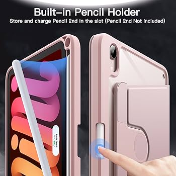 Amazon.com: JETech Rotating Case for iPad mini (A17 Pro, 2024