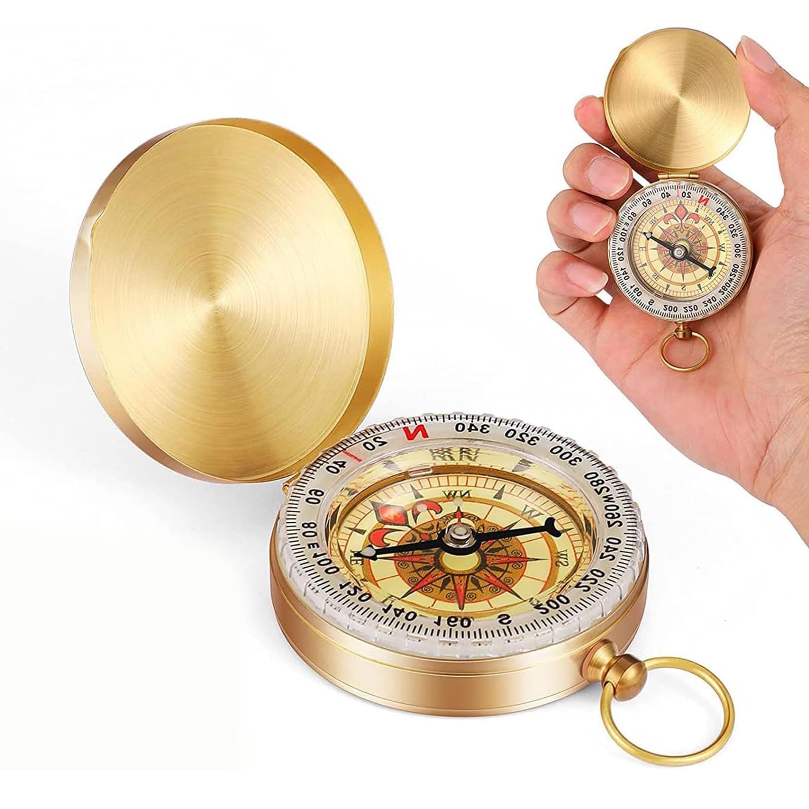 Compass for Directions, Professional Navigation Tool for Outdoor Enthusiasts and Military Personnel, Portable Direction Finder with Compass Feature, Compact Design for Camping and Emergency Use-image-22