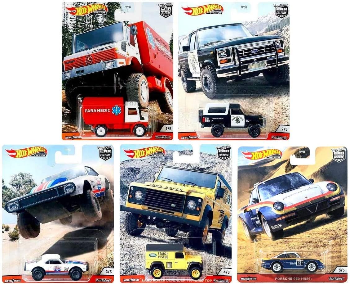 Hot WheelsPremium 2020 Car Culture Wild Terrain Set of 5