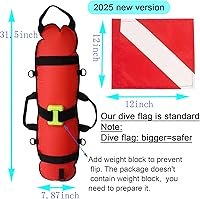Vista 2 de Marcador de superficie de buceo flotador, boya de buceo, bandera de buceo, equipo de bandera para buceo