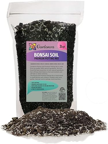Gardenera - Mezcla prémium para macetas de tierra para bonsái, equilibrio óptimo para un crecimiento saludable del bonsái y retención de nutrientes,