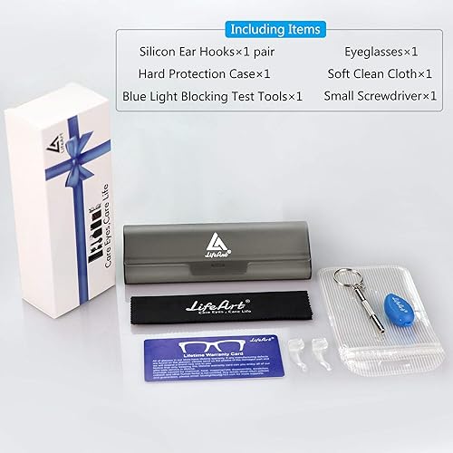 Miniatura 6 de LifeArt Lentes de luz azul, antifatiga ocular, anteojos de lectura para computadora, gafas de juegos, gafas de TV para mujeres y hombres,