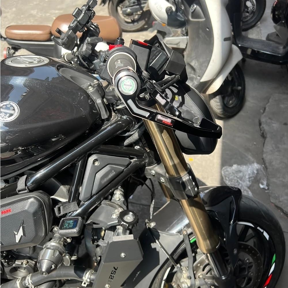 レバープロテクターオートバイ 752S 752 752sモデル専用ロゴ付き
