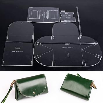NW Handbag Acrylic Template Wallet Leather Pattern Acrylic Leather Pattern Leather Templates for Bags