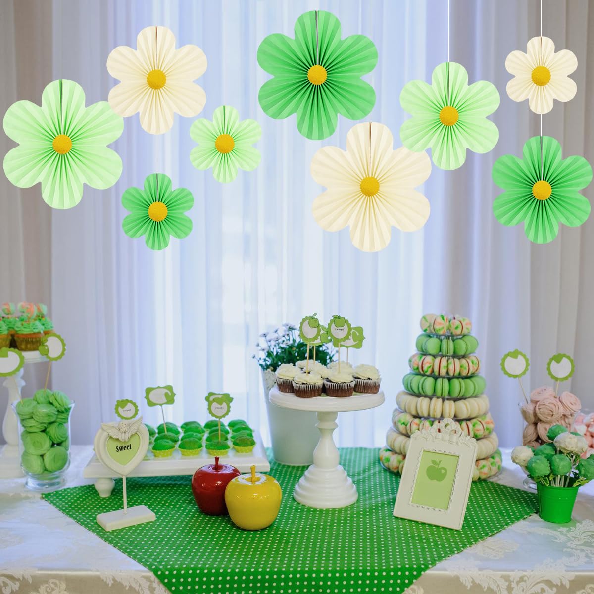 Generisch Rosa Party-papierfächer, Florale Wanddekorationen