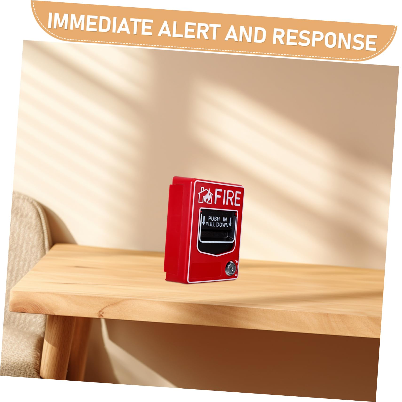 Punto di Antincendio Manuale Interruttore di Allarme Facile da Usare di Reset Rapido per Emergenze con Pulsante Rosso in per Sicurezza