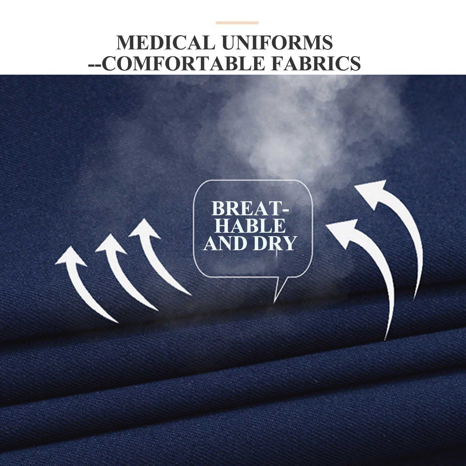 Medizinische Uniform für Damen, Still-Peeling-Set, Oberteil und Hose, Medizinische Berufsbekleidung mit Reißverschluss