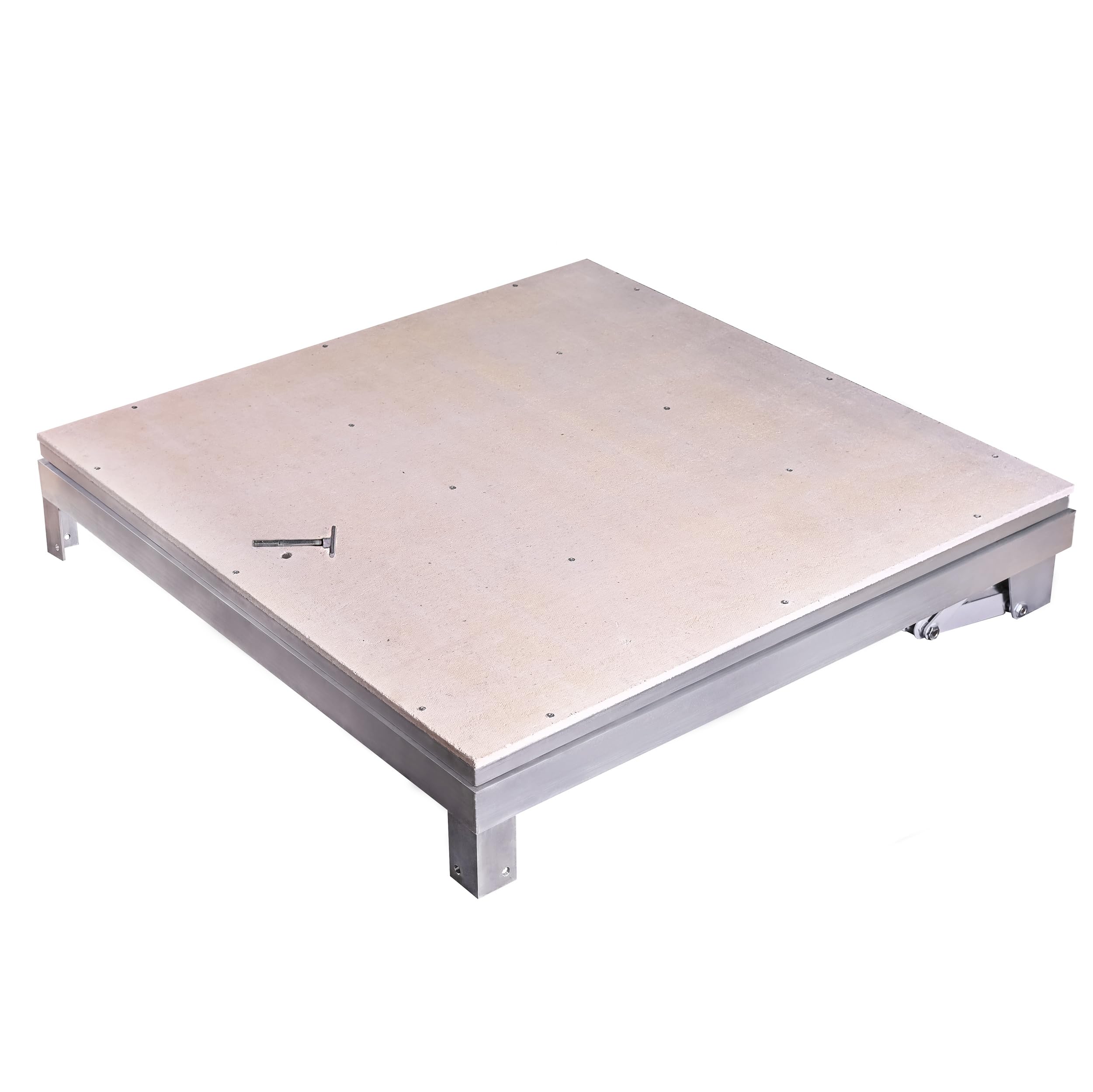 Trampilla de suelo exterior 100 x 100 cm, Tapa de Registro Panel de acceso Puerta de Inspección Tapa de Escotilla