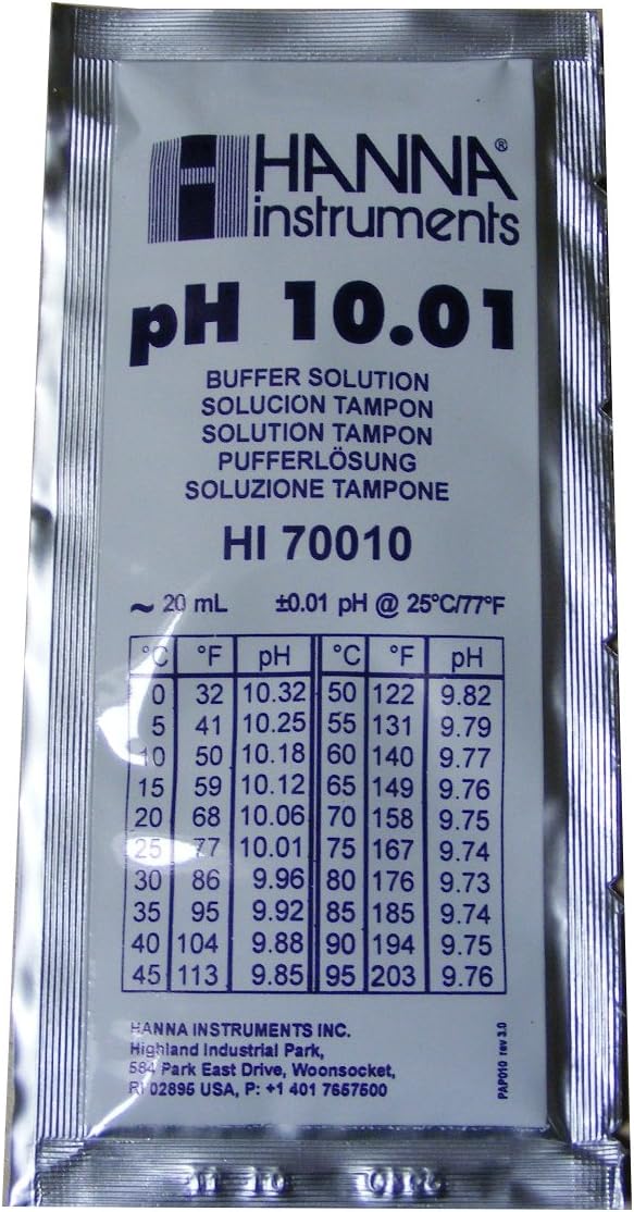 HANNA PH METER BUFFER CALIBRATION SOLUTION SACHET 10.01 pH HI 70010