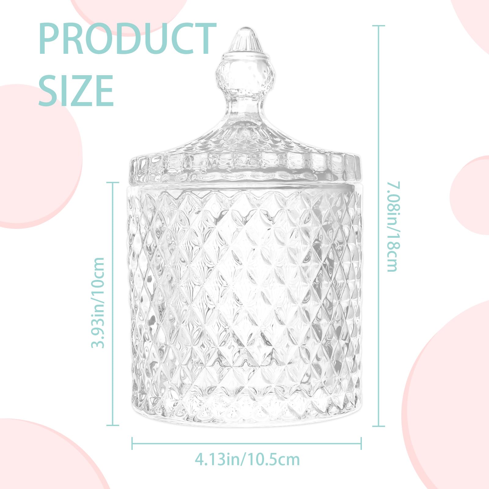 Fatiya Large Powder Puff Container, 4.05 Inch Reusable Body Powder Container - Image 2
