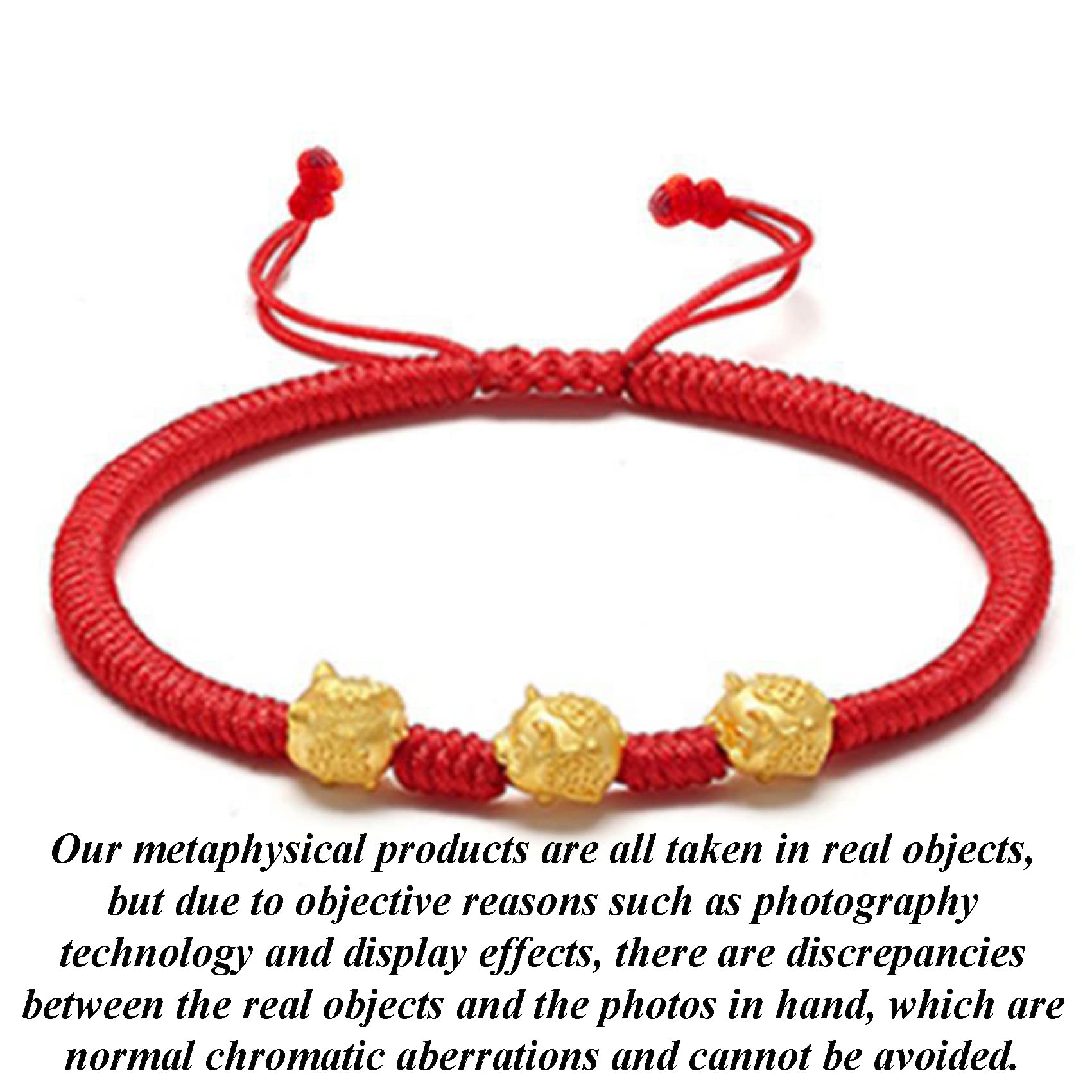 Pulsera De Riqueza Feng Shui Pulsera De Hilo Rojo Dragón Pulsera De Animal del Zodíaco Chino Pulsera De La Suerte Roja Pulsera Budista Hecha A Mano Amuleto De Buena Suerte Ajustable,Pig3