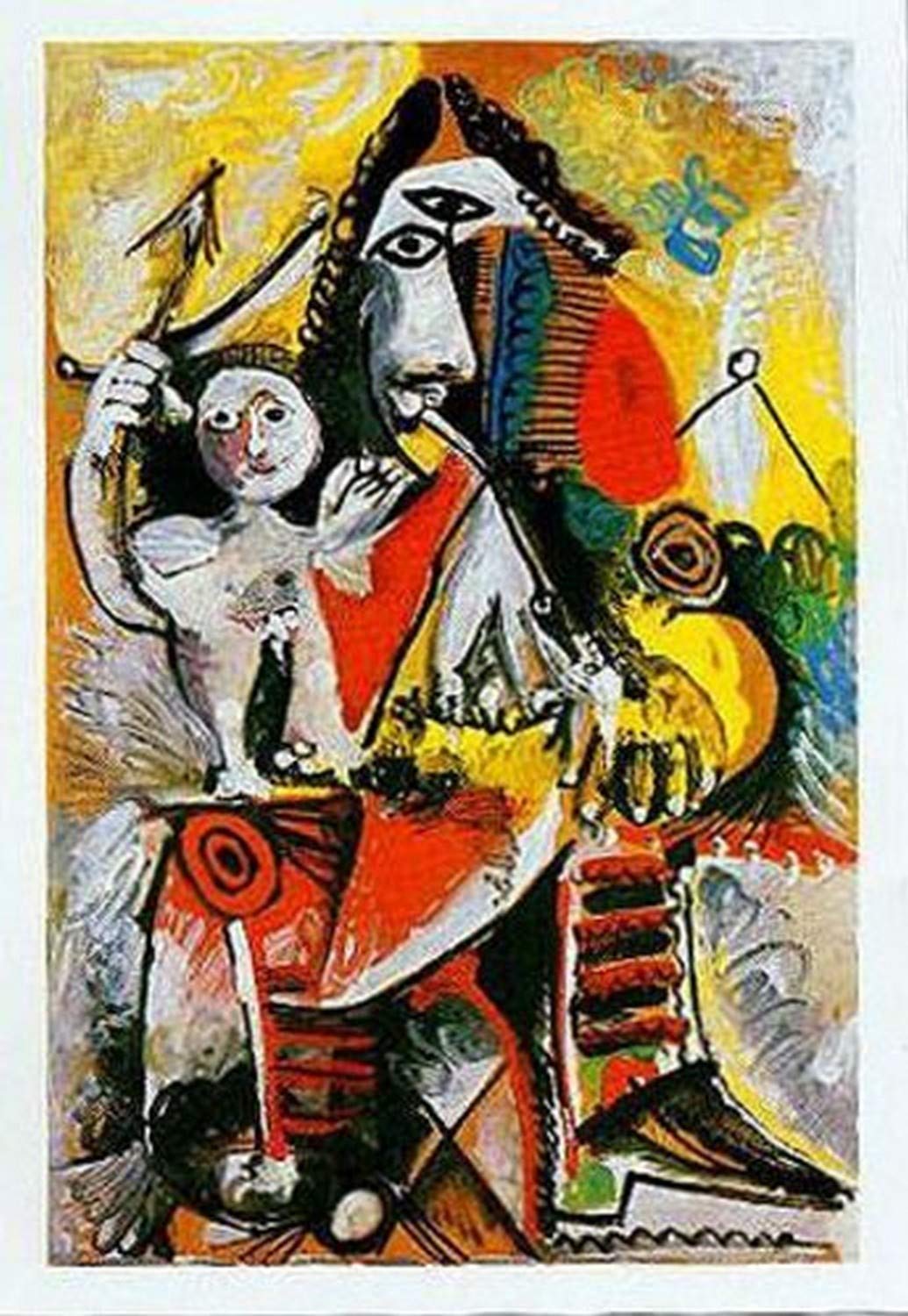Buyartforless Musketeer & Cupid by Pablo Picasso 20x16 Art Print Poster