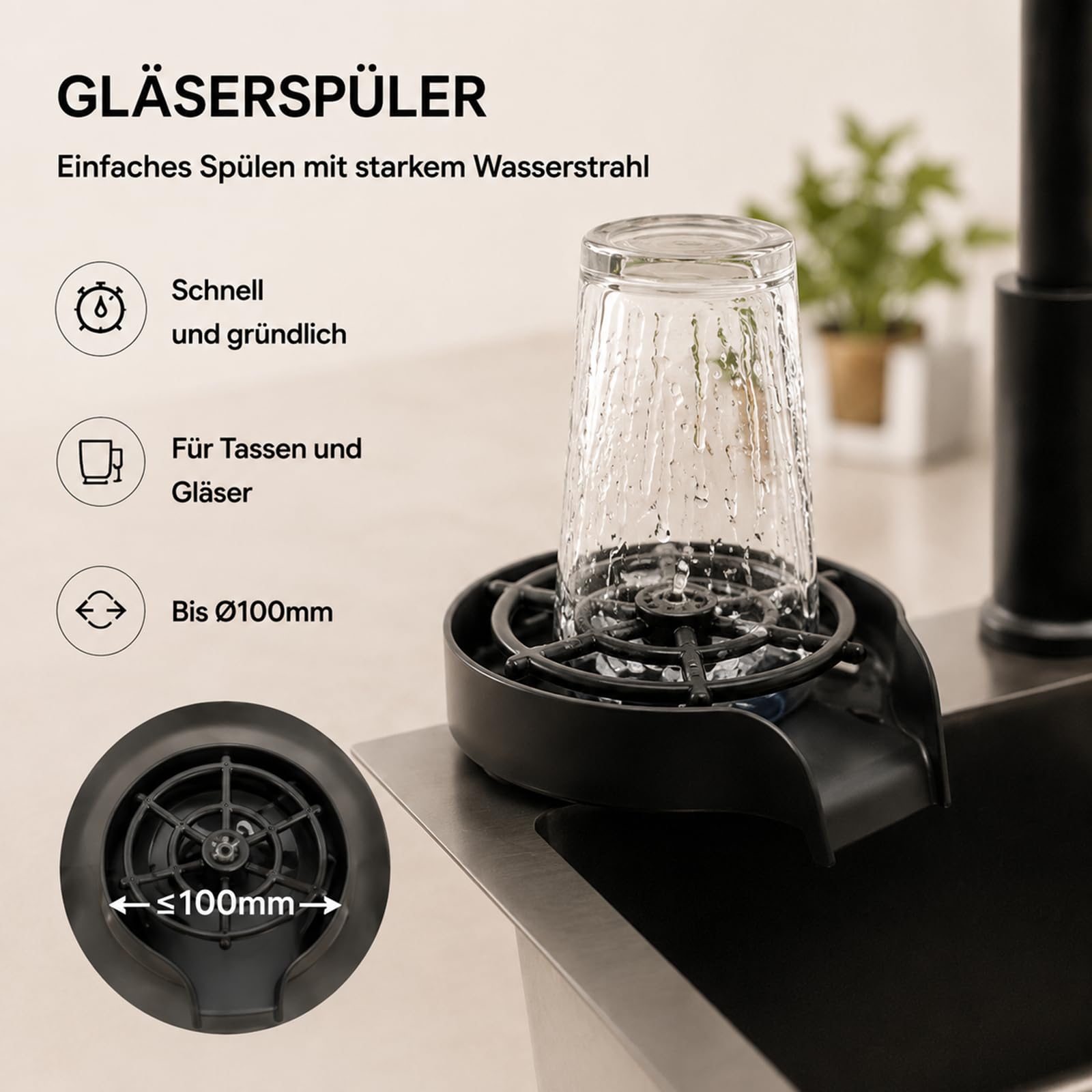 Lavandino 45 x 40 cm con rubinetto da cucina estraibile, lavastoviglie, dispenser di sapone e scolapiatti – Lavello da incasso multifunzione in acciaio inox 201 con rivestimento nano – Grigio Gun-