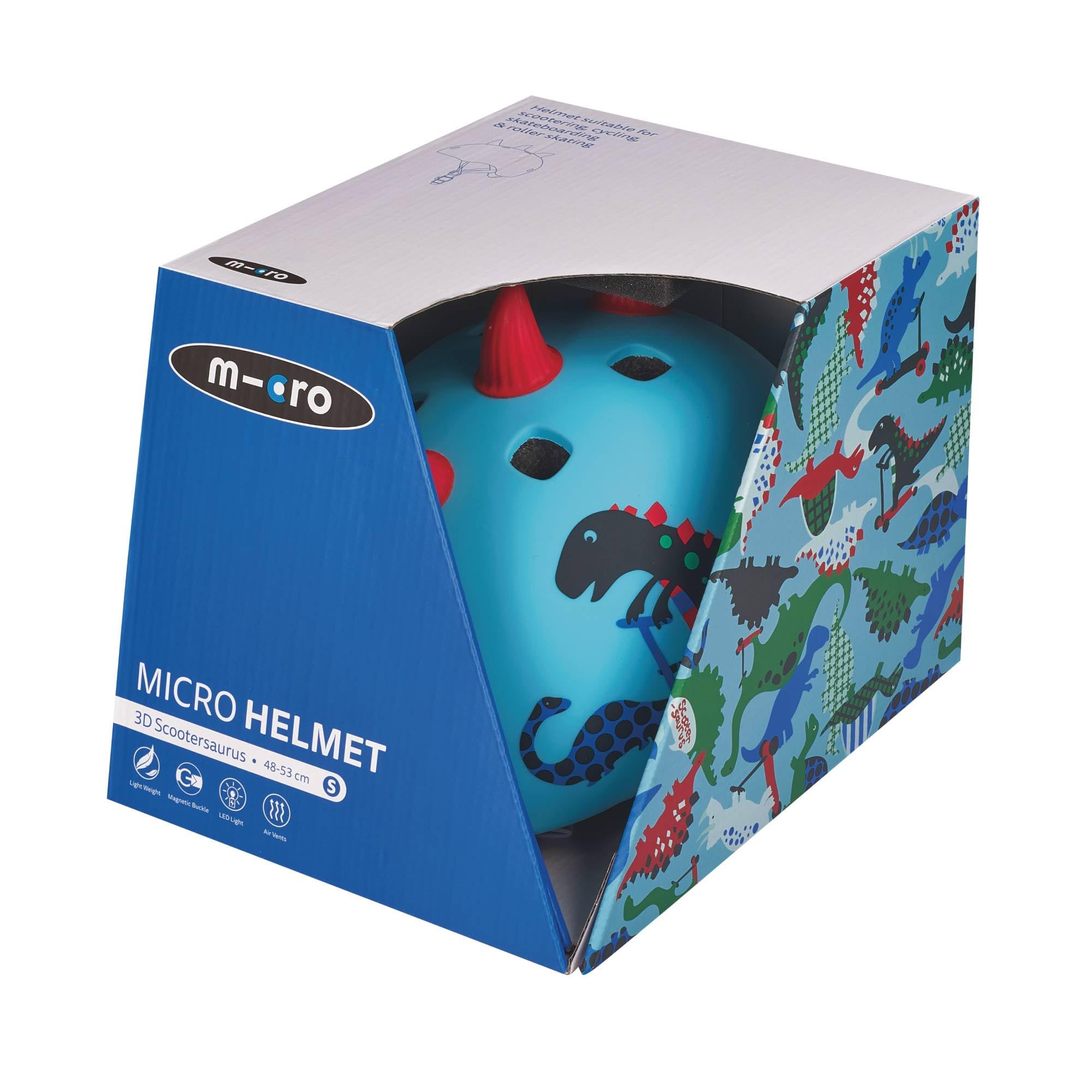 Micro® | Casco 3D Infantil | Luz Trasera de Seguridad 3 Posiciones | Ultraligero 250 Gramos | Cierre Magnético | Protección | Niños y Niñas