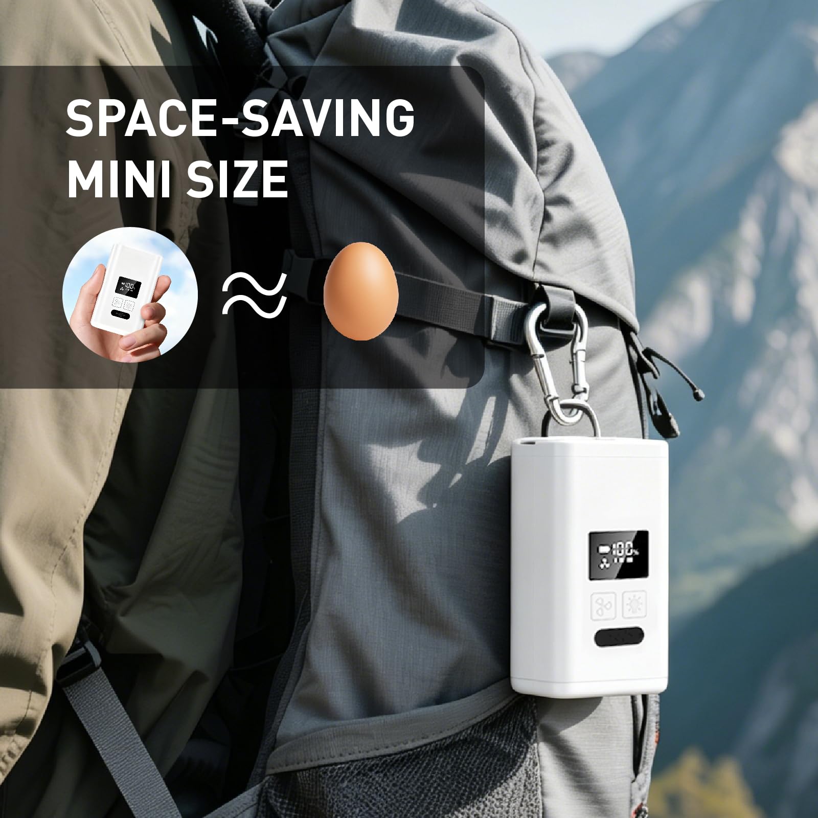 Pompa ad aria portatile con batteria da 2000 mAh, pompa ad aria ricaricabile tramite USB, per gonfiare rapidamente materassi ad aria, giocattoli da piscina, galleggianti, salvagenti, letti ad