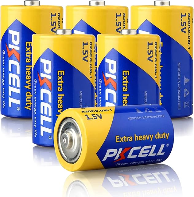 D Cell R20P R20 D UM1 Super Heavy Duty Battery 6 Pack