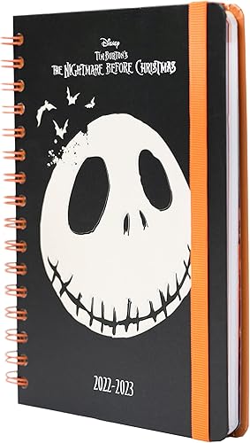 Diario oficial de Disney The Nightmare Before Christmas 2022-2023  Agenda académica de 12 meses de regreso a clases 2022-2023, semana para ver A5,