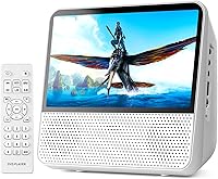 ROADOM 7-Inch Portable DVD Player: HD 1024x600 Screen, 4000mAh Battery, Bluetooth, USB Playback for Travel & Kids