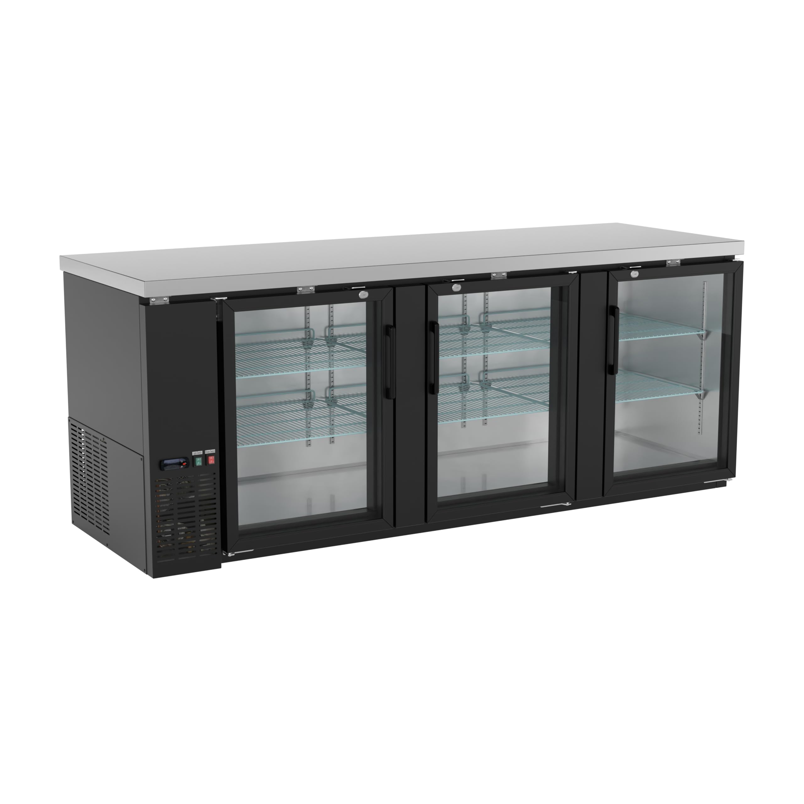 Krollen Industrial UBB-4G-HC 32.4 cu ft Beverage Cooler Black