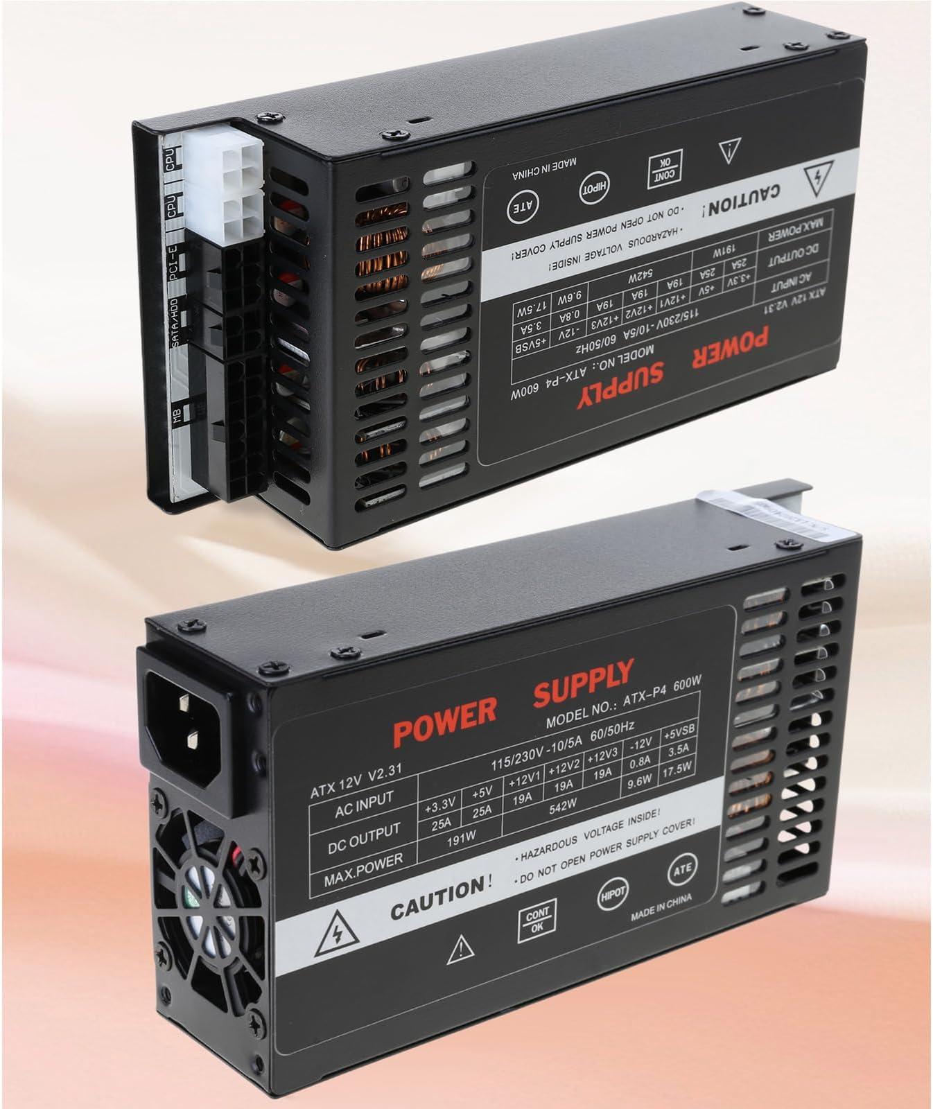 ENP-7660B High Performances 600W Full Modulars Power Supply 1U Flexs ATXs PSUs for Desktop Computers 110 264V Metal Build