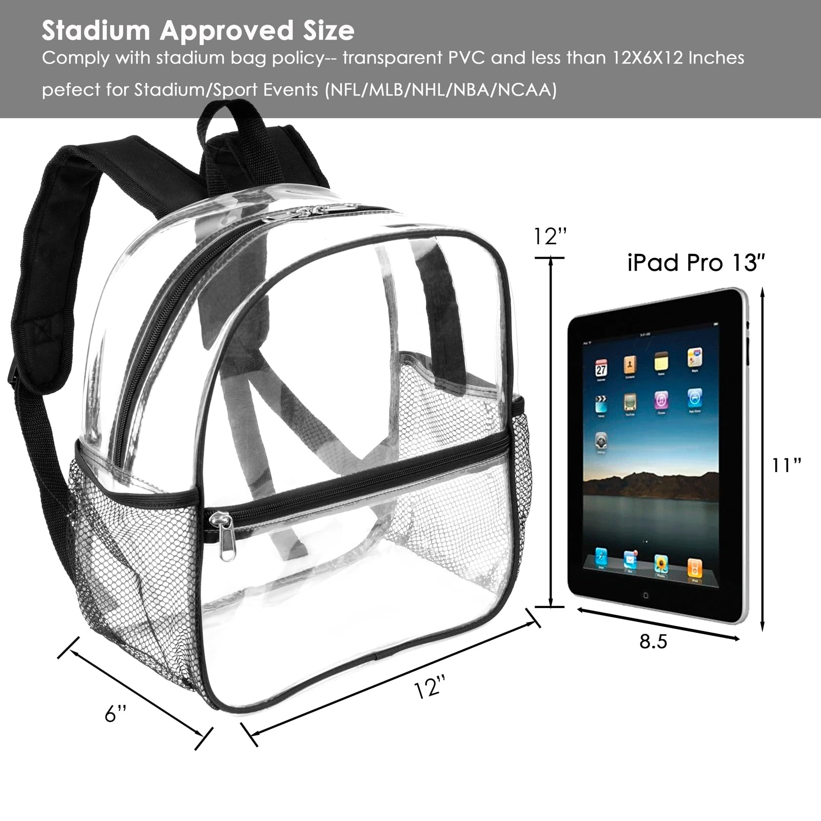 Keepcross Lo stadio ha approvato il chiaro zaino 12x12x6 piccoli chiari zaini mini