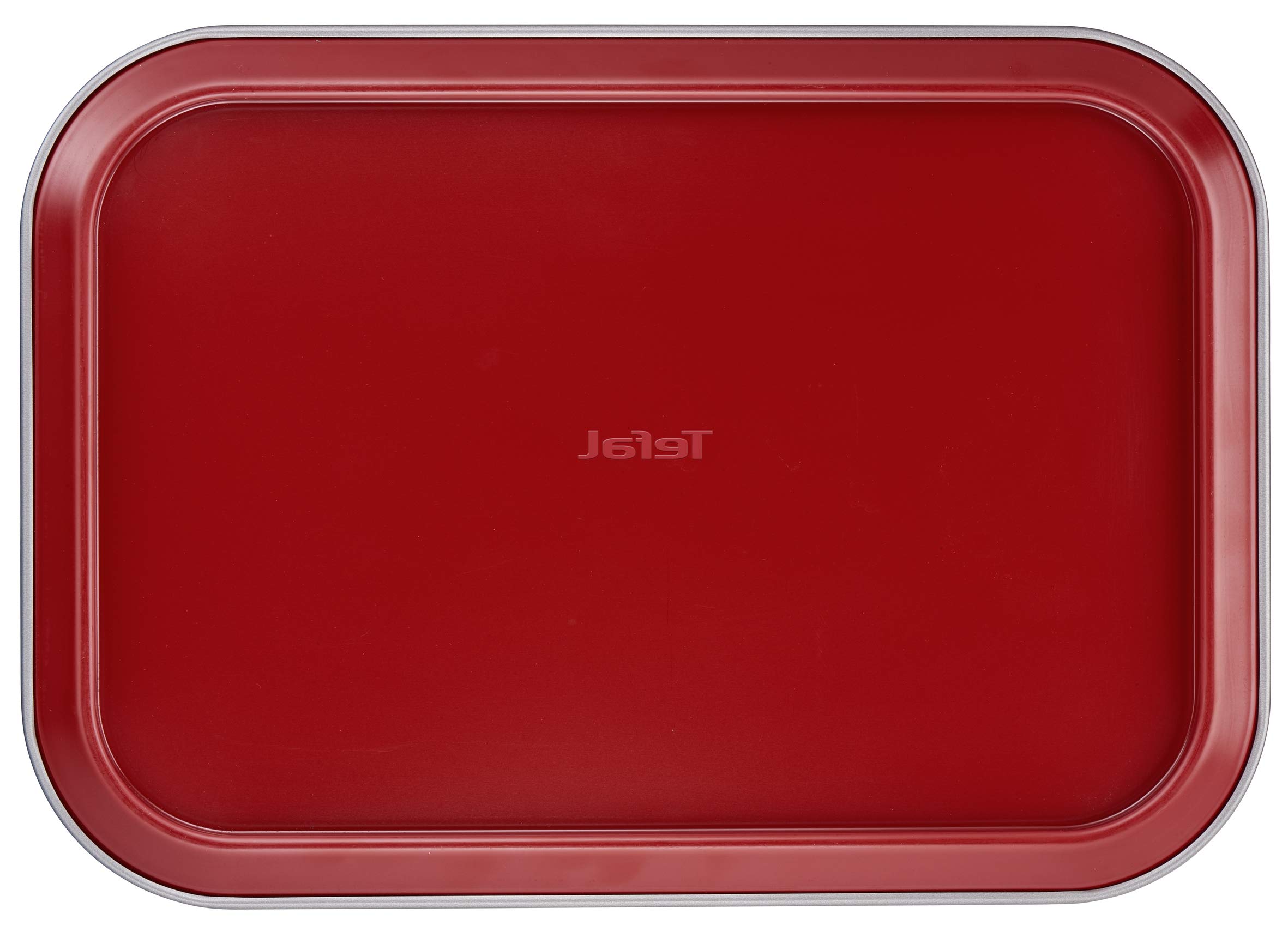 Tefal Delibake J1640574, Molde rectangular para hornear 36x24 cm, revestimiento antiadherente, bordes antidesbordamiento