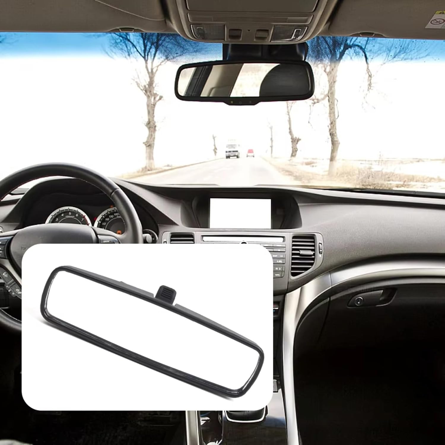 Car interior mirror Compatible With Accord For 2dr 2003 2004 2005 2006 2007 2008 2009 2010 2011 2012 76400SDAA01 Car Interior Rearview Mirror