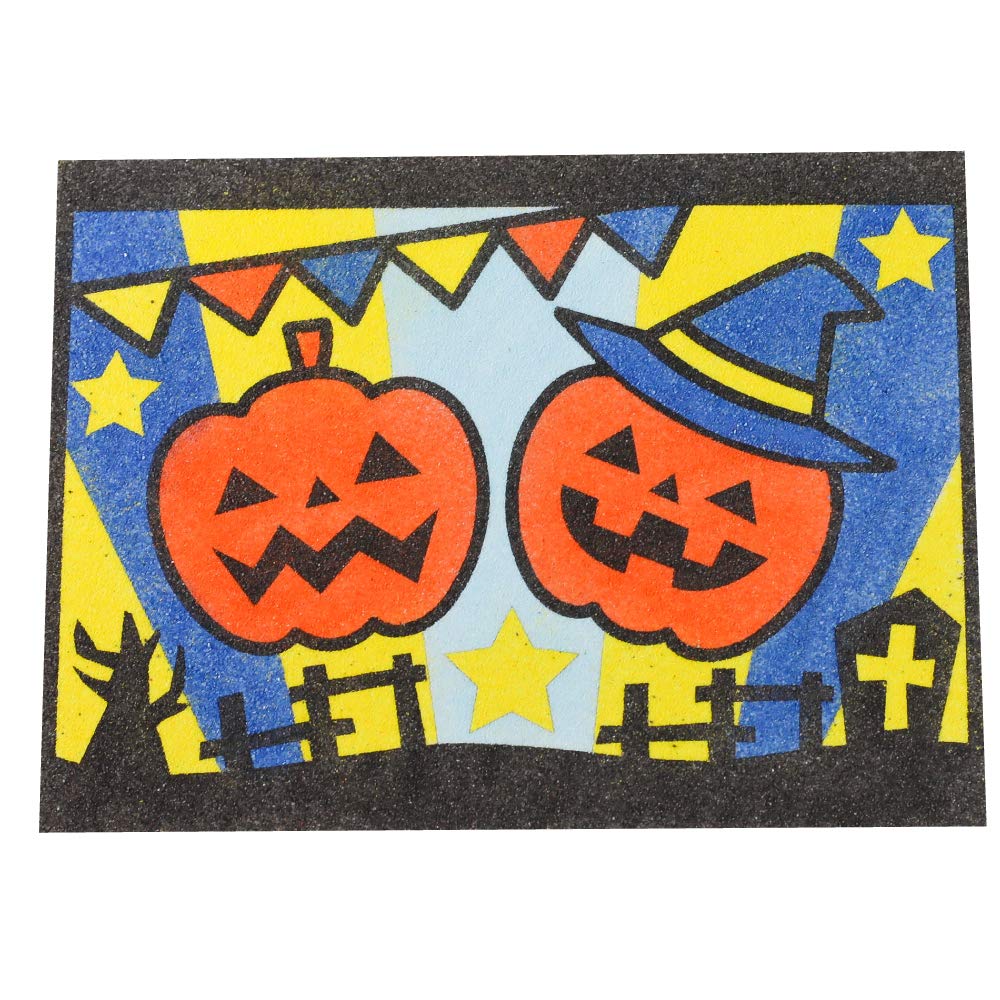 Amazon | かんたん砂絵 ハロウィン かぼちゃ ※台紙のみ 砂絵 工作