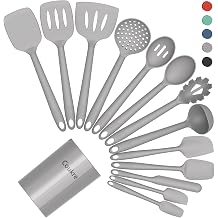 Coukre Silicone Kitchen Cooking Utensils Set, Heat Resistant, 14-Piece